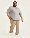 Front view of model wearing True Chino Comfort Knit Chinos, Straight Fit (Big and Tall).