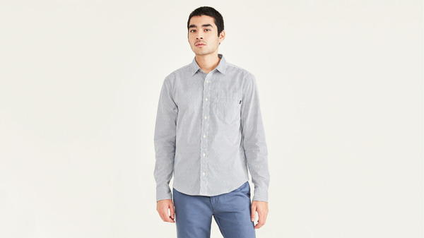 Dockers Big & Tall Chambray Shirt | Big men fashion, Short sleeve chambray  shirt, Shirts