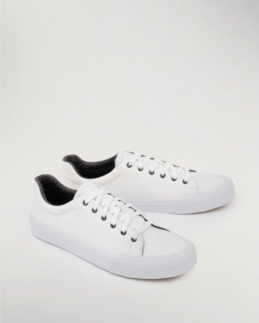 Front view of  White Frisco Sneakers.