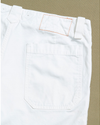 View of model wearing White K-1 Utility Trouser - 32 x 33.