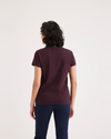 Back view of model wearing Winetasting Favorite Tee Shirt, Slim Fit.