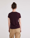 Back view of model wearing Winetasting Graphic Tee, Slim Fit.