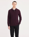 Front view of model wearing Winetasting Polo, Slim Fit.